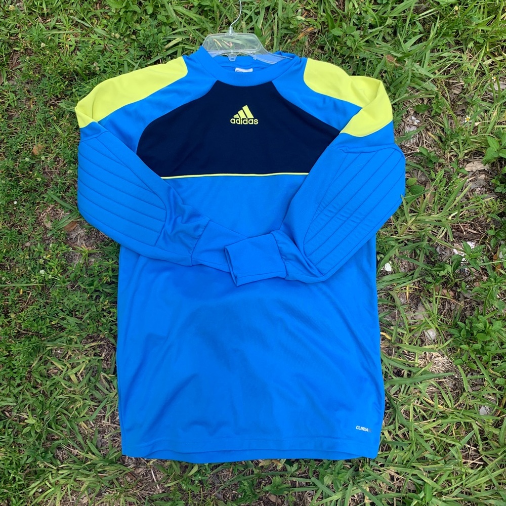 Adidas dry fit goalie long sleeve crew neck